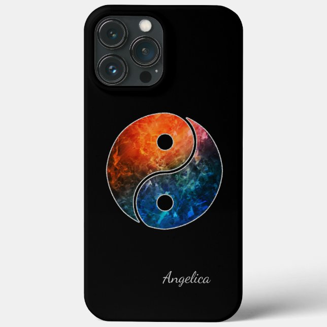 Yin Yang Phone Case w/out your Name or Initial(s) (Back)