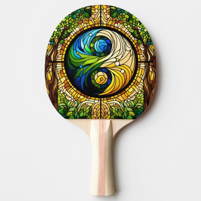 Yin Yang Ping Pong Paddle (Front)