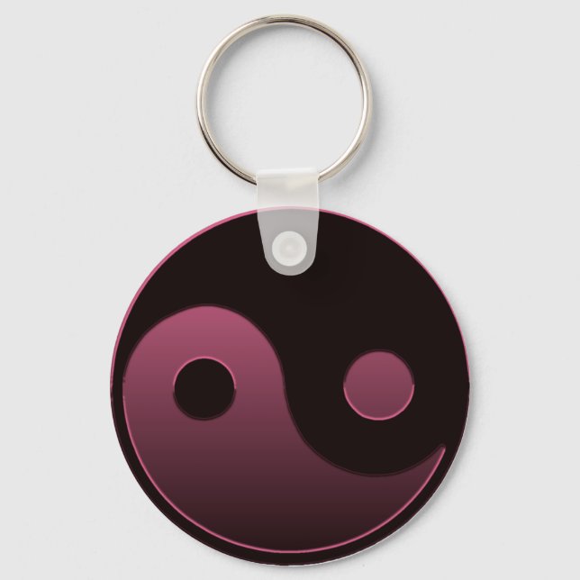 Yin Yang Pink Keychain (Front)