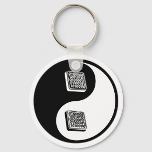Yin Yang Programming Keychain