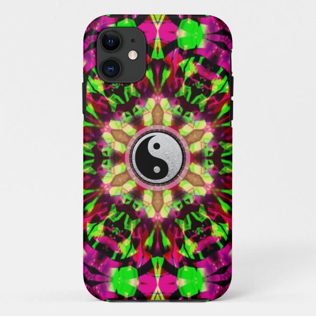 Yin Yang Psychedelic Star Custom iPhone 5 Case (Back)