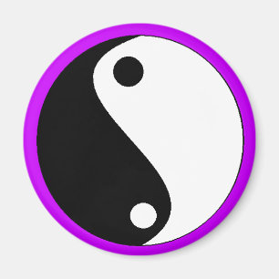 YIN-YANG purple- magnet - Customized