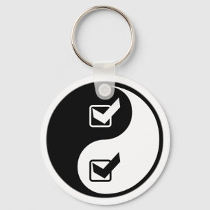 Yin Yang Quality Assurance Engineering Keychain
