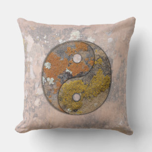 Yin Yang Rock Art Talking Canyons, New Mexico Throw Pillow