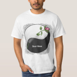 yin yang Rose  t-shirt