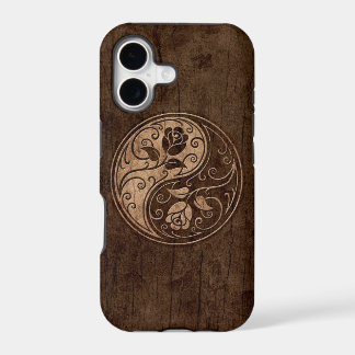 Yin Yang Roses with Wood Grain Effect
