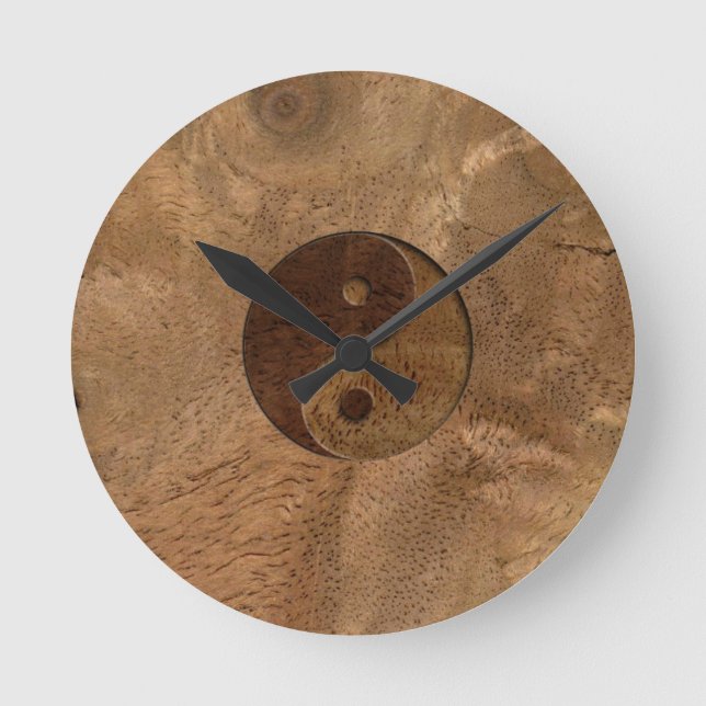 Yin Yang Round Clock (Front)