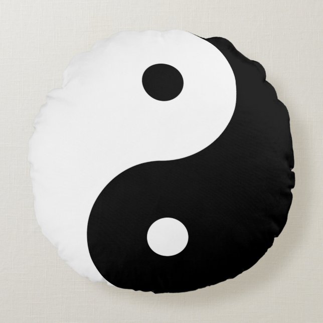 Yin-Yang Round Pillow (Front)