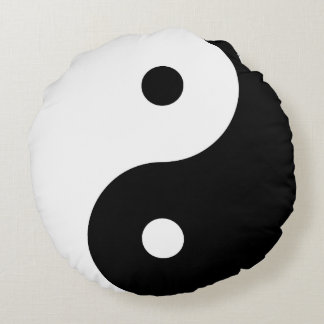 "YIN YANG" ROUND PILLOW