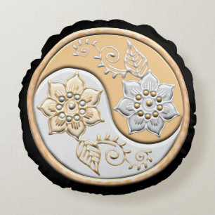 Yin Yang Round Pillow