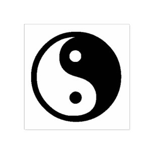 Yin Yang Rubber Stamp