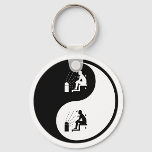 Yin Yang Sauna Keychain