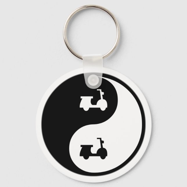 Yin Yang Scooters Keychain (Front)