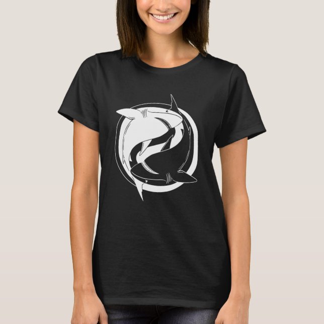 Yin Yang Shark T-Shirt (Front)