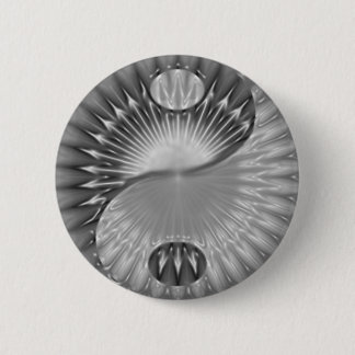 Yin Yang spiral design button