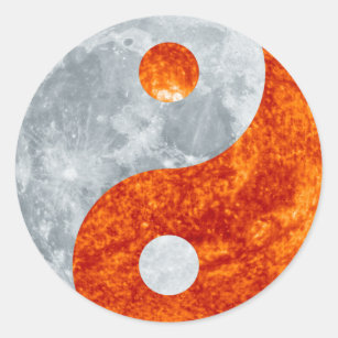 Yin & Yang Spiritual Harmony Asian Art Sticker