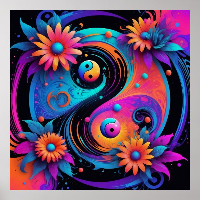 Yin Yang Spiritual Harmony Poster (Front)