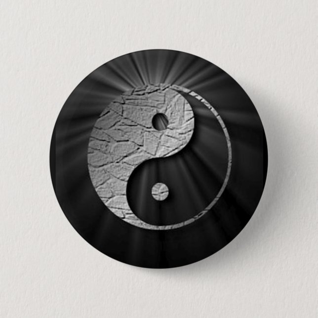 Yin Yang Starburst Publication1 2 Inch Round Button (Front)
