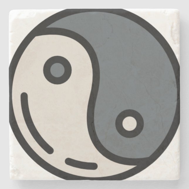 yin-yang stone coaster (Front)
