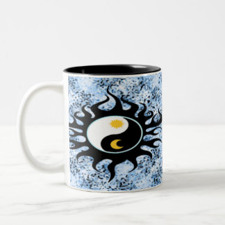 Yin Yang Sun & Moon Two-Tone Coffee Mug