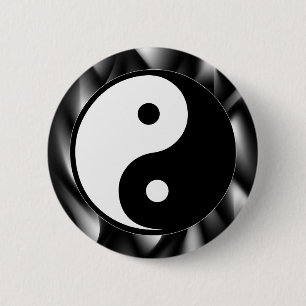 Yin Yang Symbol 2 Inch Round Button