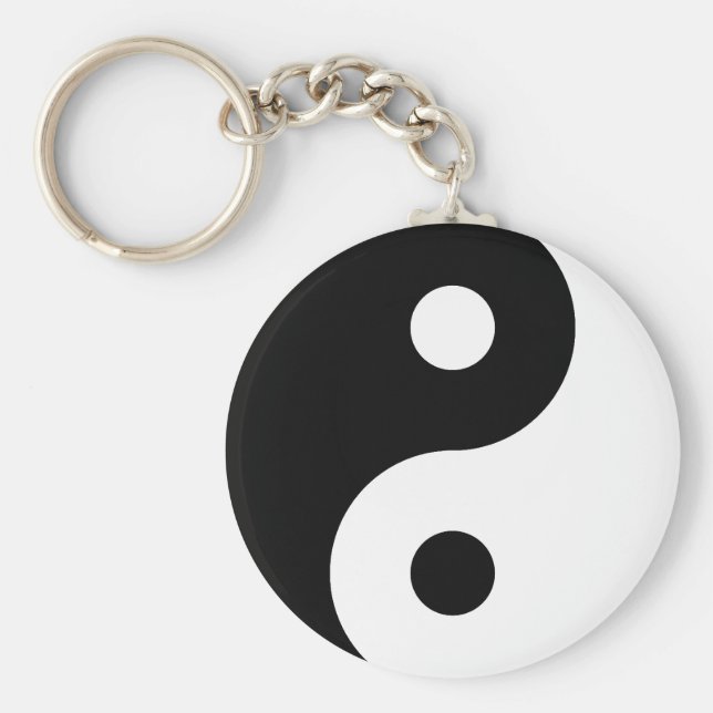 Yin Yang Symbol Keychain (Front)