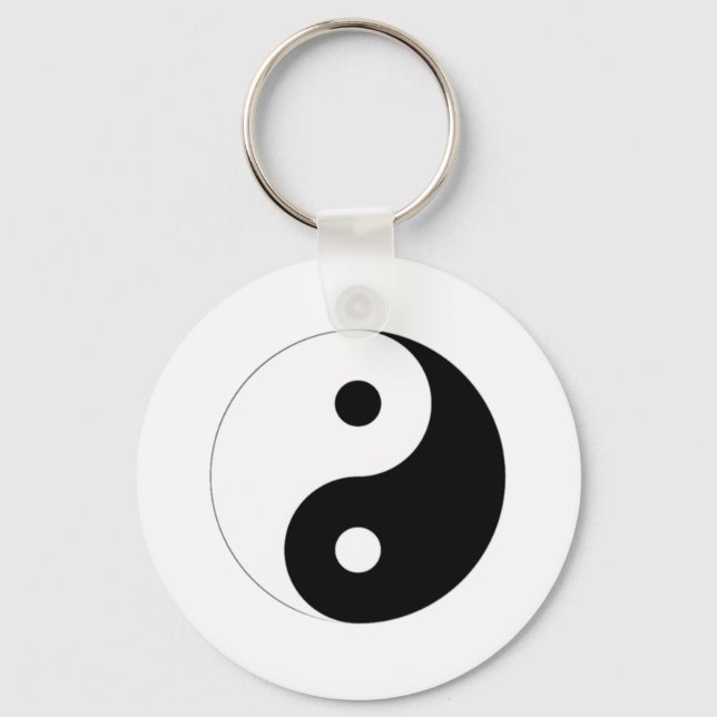 Yin-Yang Symbol Keychain (Front)