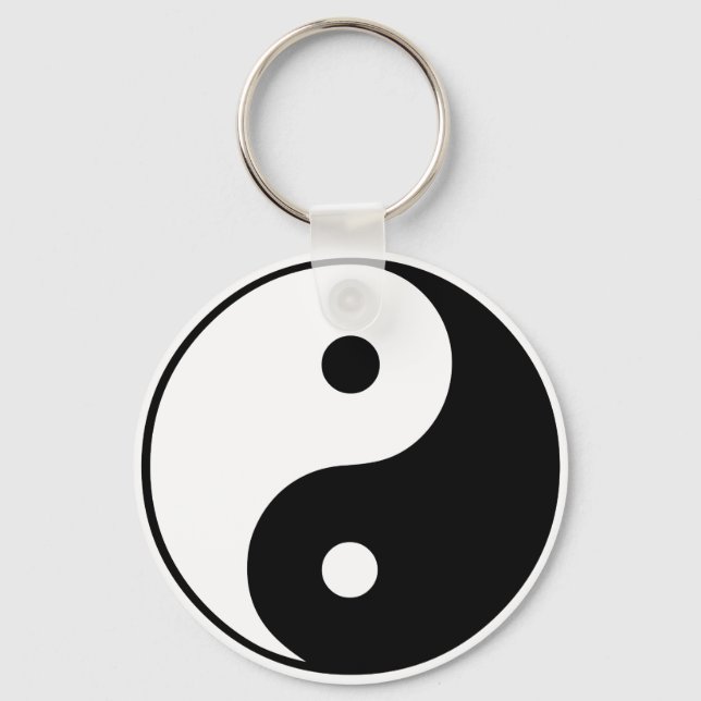 Yin Yang Symbol: Keychain (Front)