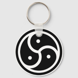 yin/yang symbol keychain