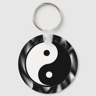 Yin Yang Symbol Keychain