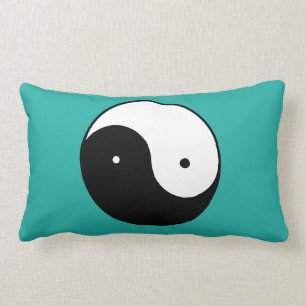 Yin Yang Symbol Lumbar Pillow
