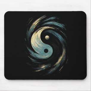 Yin Yang Symbol Mouse Pad