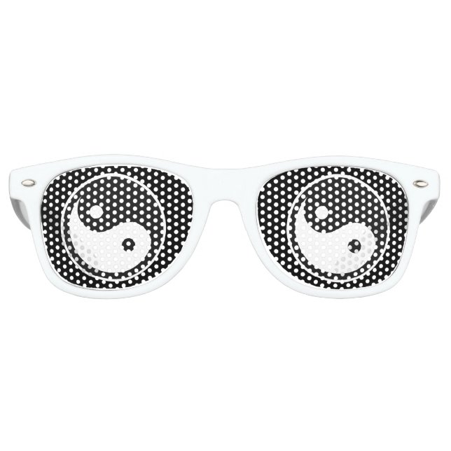 Yin Yang Symbol retro Shades /fun Party Sunglasses (Front)