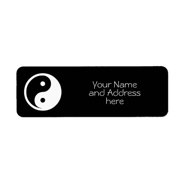 Yin Yang Symbol - solid tattoo design 2 (Front)