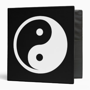 Yin Yang Symbol - solid tattoo design 2 Binder