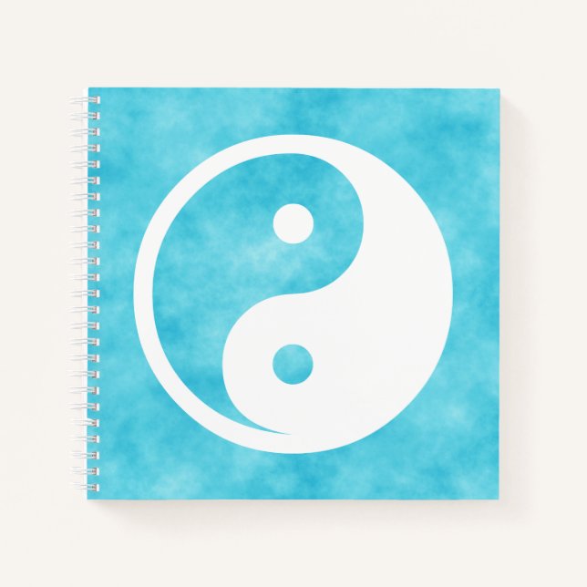 Yin Yang Symbol - solid tattoo design 2 Notebook (Front)