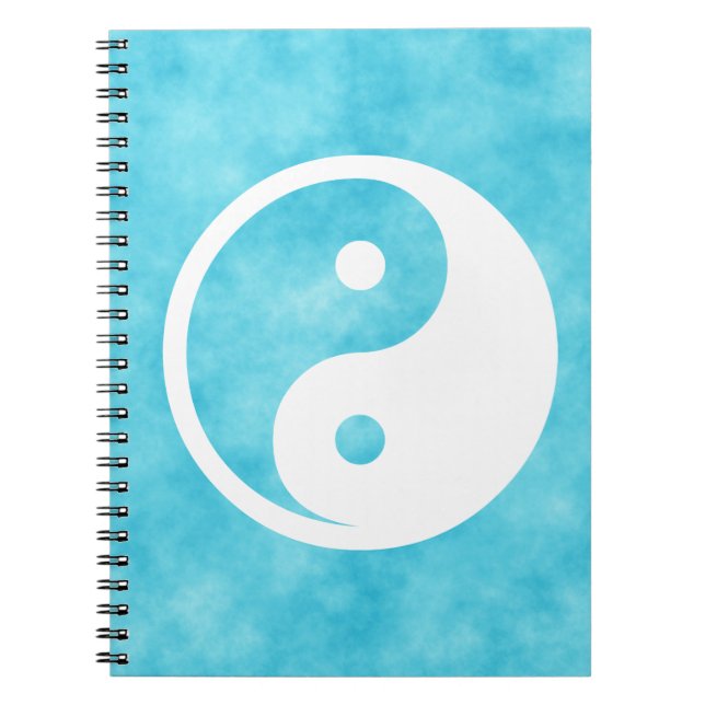Yin Yang Symbol - solid tattoo design 2 Notebook (Front)