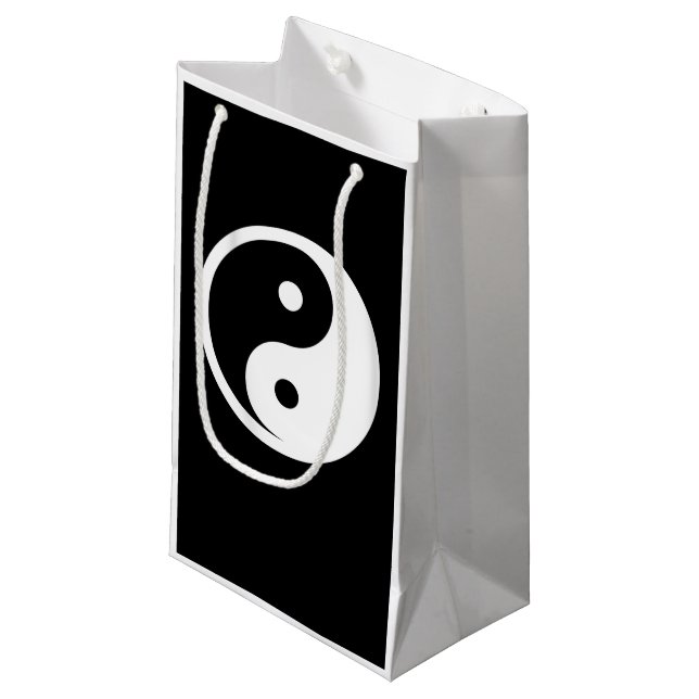 Yin Yang Symbol - solid tattoo design 2 Small Gift Bag (Front Angled)