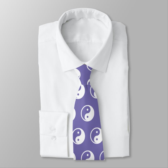 Yin Yang Symbol - solid tattoo design 2 Tie (Tied)