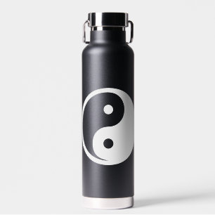 Yin Yang Symbol - solid tattoo design 2 Water Bottle
