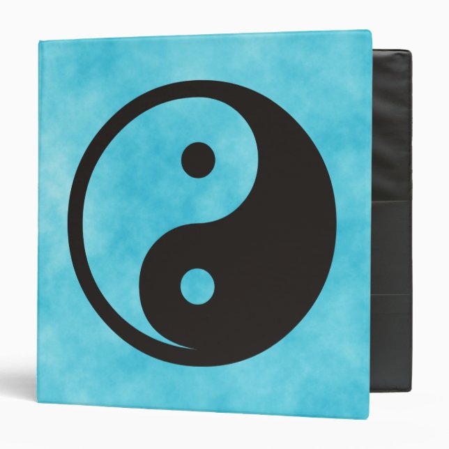 Yin Yang Symbol - solid tattoo design Binder (Front/Inside)