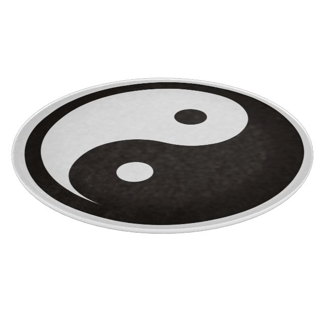 Yin Yang Symbol - solid tattoo design Cutting Board (Corner)