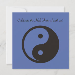 Yin Yang Symbol - solid tattoo design Invitation