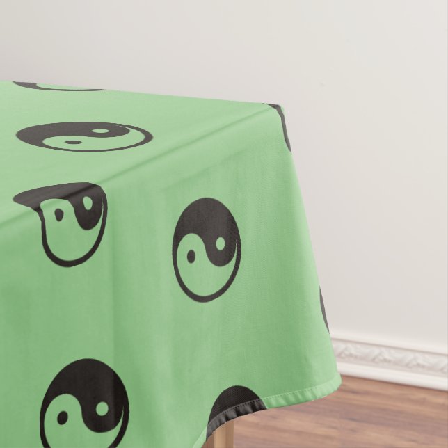 Yin Yang Symbol - solid tattoo design Tablecloth (In Situ)