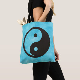 Yin Yang Symbol - solid tattoo design Tote Bag