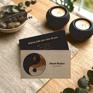 Yin-Yang Symbol Soothing Meditative Business Card