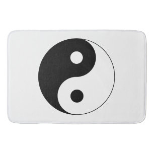Yin Yang Symbol Spiritual Bath Mat
