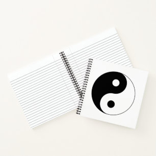 Yin Yang Symbol Spiritual Notebook