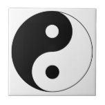 Yin Yang Symbol Spiritual Tile<br><div class="desc">Black and white Yin Yang symbol. Simple but powerful balance symbol of Taoism.</div>