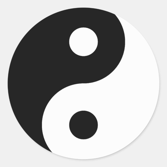 Yin Yang Symbol Sticker (Front)